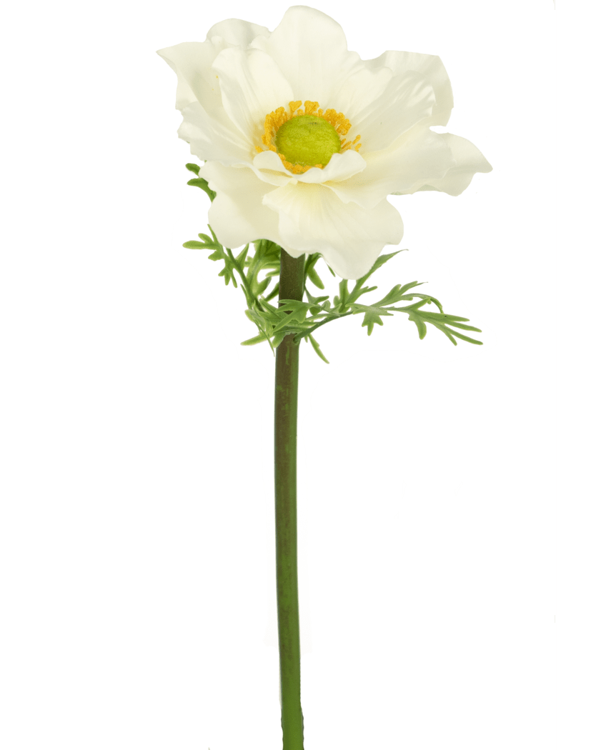 Künstliche Blume Anemone 43 cm weiß