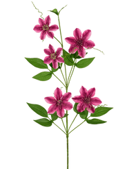 Künstliche Blume Clematis doppelt 78 cm lila