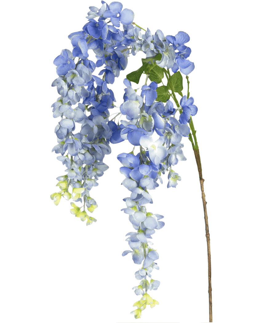 Künstliche Blume Glyzinie 115 cm blau