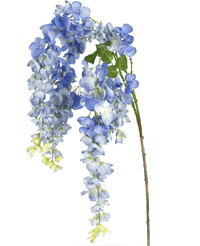 Künstliche Blume Glyzinie 115 cm blau