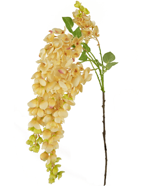 Künstliche Blume Glyzinie 115 cm creme