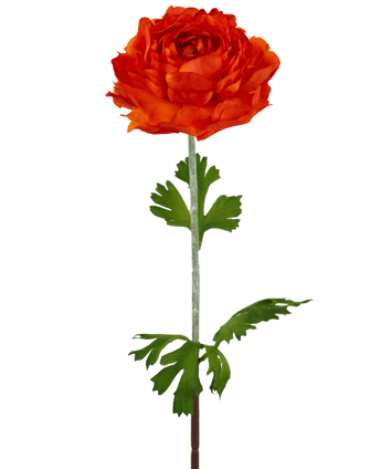 Künstliche Blume Ranunkel 51 cm dunkel orange