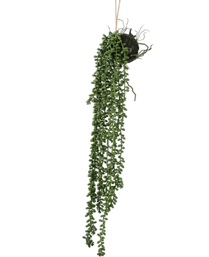 Künstliche Hängepflanze Senecio Kugel 58 cm