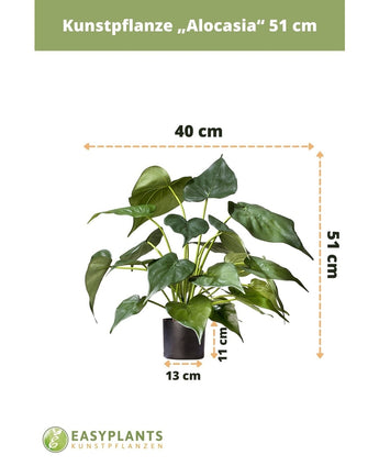 Künstliche Pflanze Alocasia 51 cm