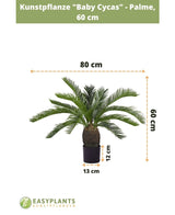 Künstliche Pflanze Baby Cycas Palm 60 cm