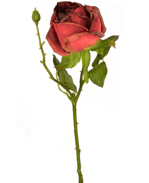 Künstliche Rose Deluxe 45 cm rot