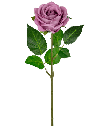 Künstliche Rose "Emine" Real Touch Dunkelrosa 43cm