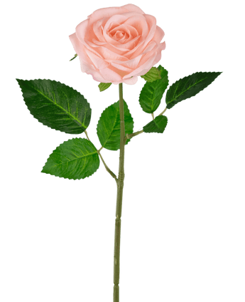 Künstliche Rose "Emine" Real Touch Rosa 43cm