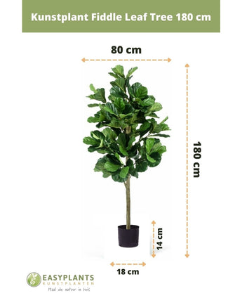 Künstliche Tabakpflanze Ficus Lyrate 180 cm