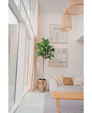 Künstliche Tabakpflanze Ficus Lyrate 225 cm