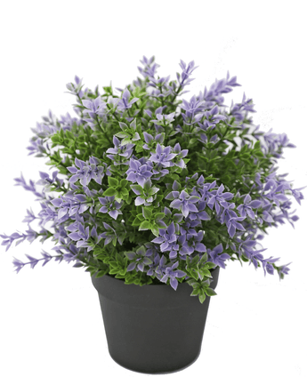 Künstlicher Buxus lila 22 cm UV