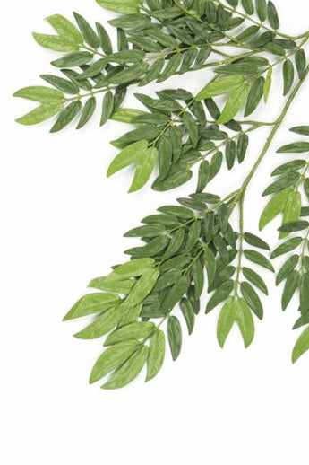 Künstliches Blatt Ming Aralia 50 cm grün feuerhemmend