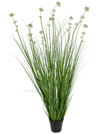 Kunstrasen Lauch Blume Zwiebel Gras Topf 120cm feuerhemmend