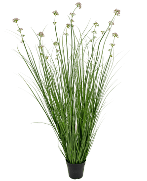 Kunstrasen Lauch Blume Zwiebel Gras Topf 120cm feuerhemmend