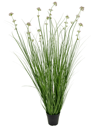 Kunstrasen Lauch Blume Zwiebel Gras Topf 120cm feuerhemmend