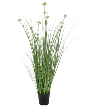 Kunstrasen Lauch Blume Zwiebel Gras Topf 90cm feuerhemmend