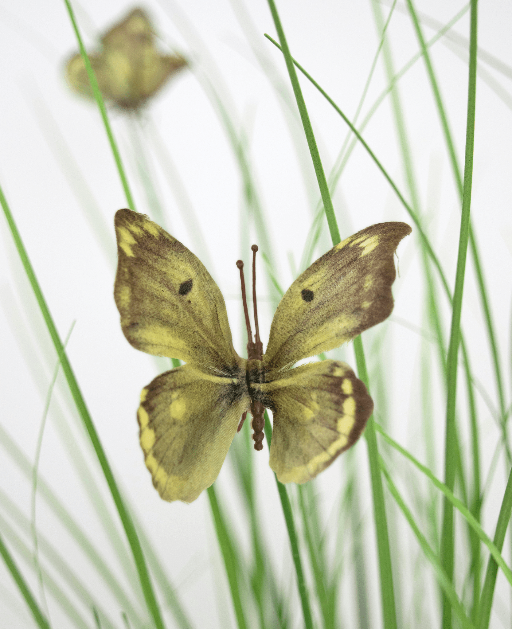 Kunstrasen Schmetterling Zwiebel Gras Topf 90cm feuerhemmend